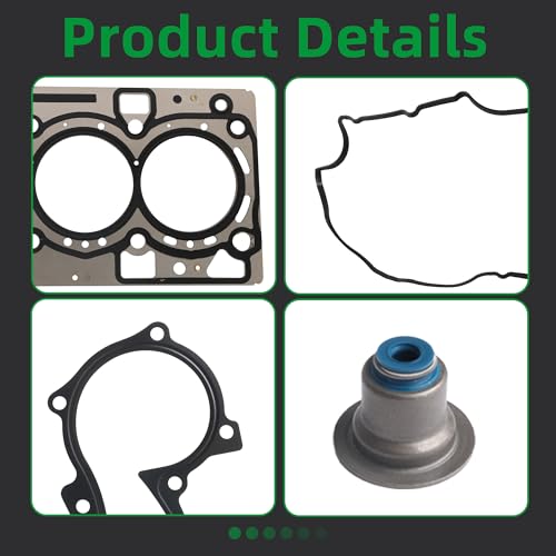 Image of Head Gasket Set, Fit for Ford Escape, for Fusion 1.5L DOHC 16V 2014 2015 2016 2017 Replace DS7Z-6051-D DS7Z-9439-A DS7Z-9L438-A DS7Z-6584-A DS7Z-6079-B BE8Z-8507-A(30pcs)