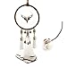 Produktbild Feder-Auto-Traum-Fänger Wind Chime Dekoration Innenrück Anhänger Charm Wandbehang Hauptdekoration Ornament Zubehör-Ketten-Halskette Inspirierend Geschenk Frauen (Brown White)