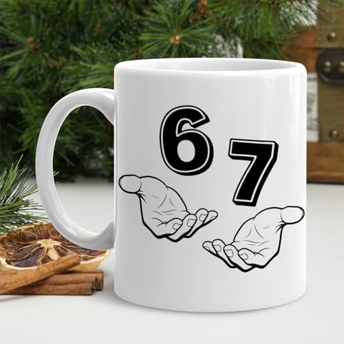 Taza de cerámica para café 11 oz blanco miniatura 3