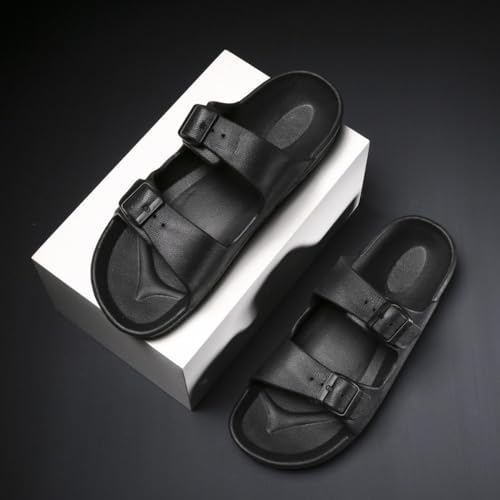 Women's Fashion Double Strap Slides Casual Comfortable Sandals Summer Outdoor Beach Shoes Slippers for Women & Girls Mother's Day Gift Trending Shoes Slip on Comfort Walking Sandals No Slip Sole3