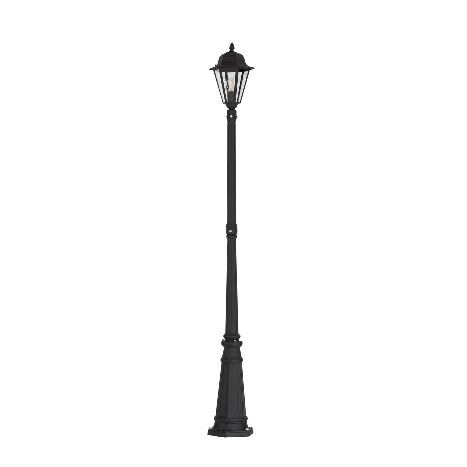 Farola exterior 'Edana' en Negro hecho de Aluminio (1 llama, E27) de Lindby | candelabro, lámpara para exterior
