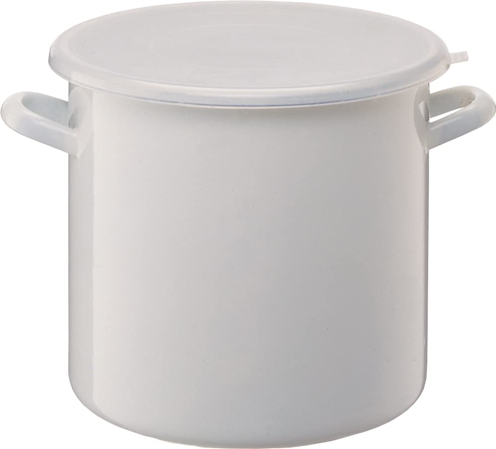 Amazon｜高木金属工業 漬物容器 ストックポットM 琺瑯 丸型(20cm) 6.0L