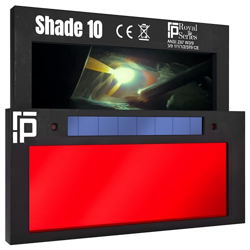 Image of The Duke Single 1.0 | Shade 11 Red Auto Darkening Welding Lens | 2 inch x 4 1 /4 inch x 0.2 inch | Darkens Automatically And Ultra Clear | Red Front - Green Weld View | Ridge Products Royal Series