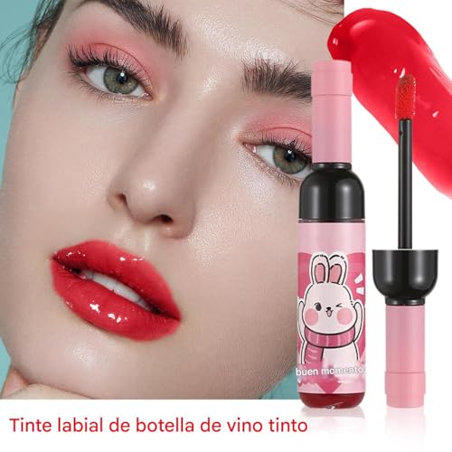 Tinte Labial Vino | Color Labial | Maquillaje Líquido Mate Vino Larga Duración Resistente al Agua para Fiestas Citas Reuniones - imagen 8