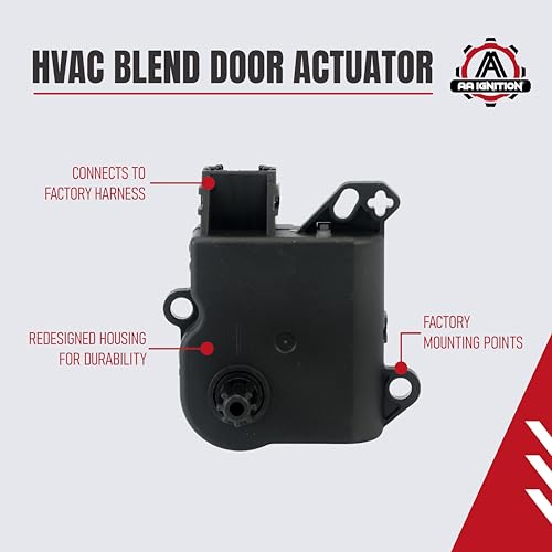 Image of HVAC Air Blend Door Actuator - Replaces YH-1779, AA5Z-19E616-C, 604-234 - Compatible with Ford & Lincoln Vehicles - Explorer 2011-2017, Flex 2011-2016, Taurus 2008-2017, MKS and MKT 2011-2015