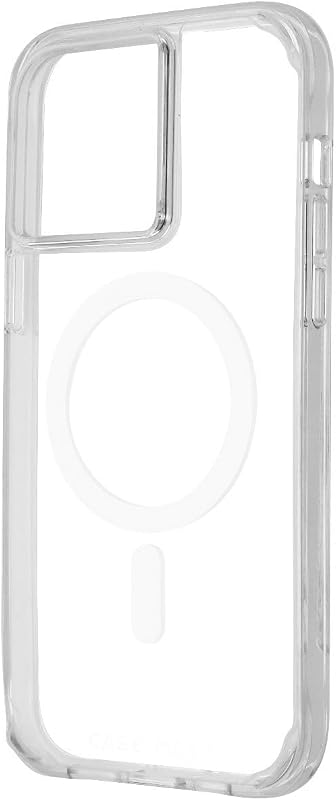 [Paquete de protección 3 en 1 - Funda para iPhone 14 Pro Max (transparente resistente), vidrio templado y protector de lente - Protección contra caídas de 15 pies, compatible con MagSafe y carga inalámbrica - Anti-amarillamiento a prueba de golpes