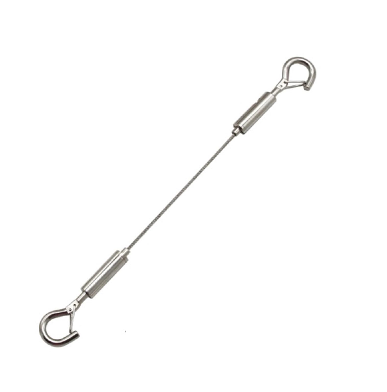 Turnbuckle Wire Tensioner, 304 Stainless Steel Turnbuckle Wire Tensioner, Large Medium Small Kits, 0.5-3M Lengths(Large Kit,1M)