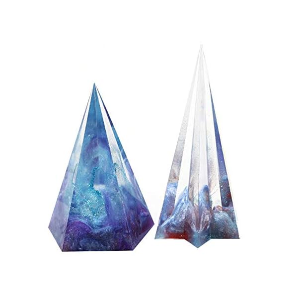luckything Kerzenform, Silikon FÃ¼nfeck Kegel/Sechseck Kegel Kerzenformen Handgemachte Aroma Kunststoff Kerze Form Kerzenform FÃ¼r Kerzenherstellung Seifenformen Backformen Bastelwerkzeuge – Bild 5