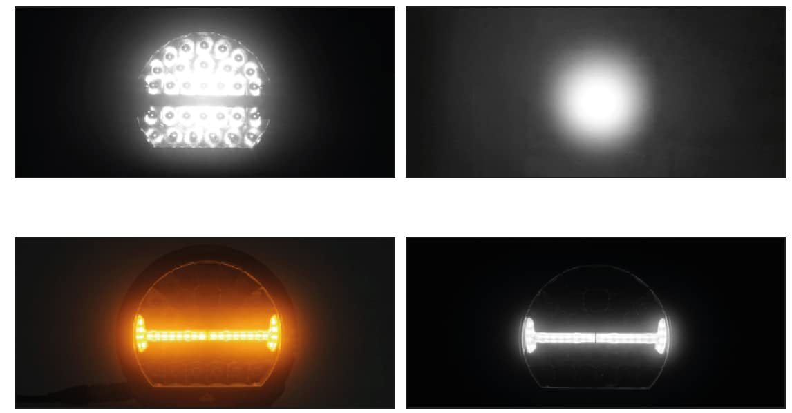 Ryme Automotive Faro Delantero LED Potente 141W Homologado Driving 7.752 Lúmenes con Luz de Posición ECE R112