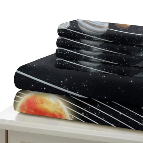 Ensemble de literie microfobre résistante space anti-plis ado