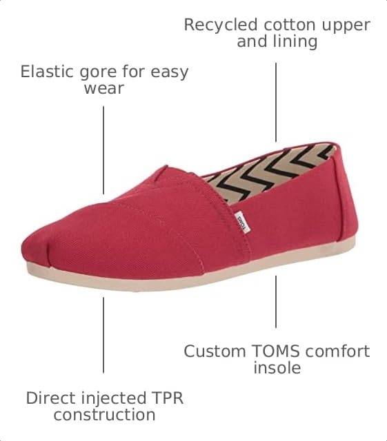 Image of TOMS Women's Alpargata Classic Slip-On Espadrille, Textile Upper