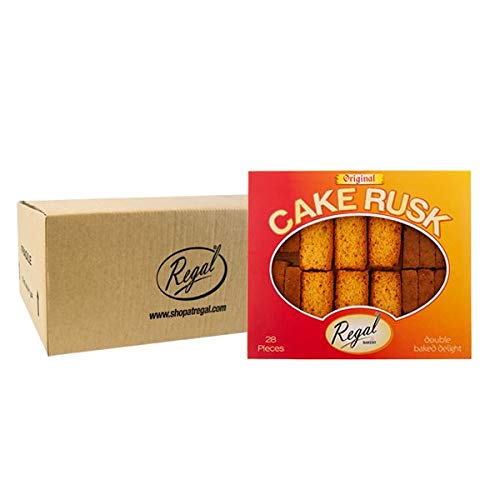 Regal Food Cake Rusks Original 28pcs - Pack of 9- Bulk Cake Rusk