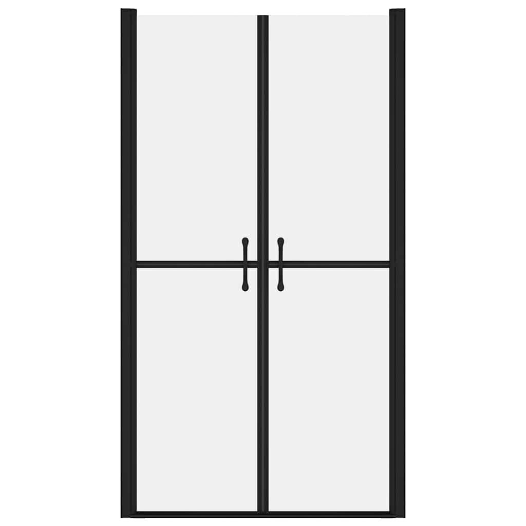 Drzwi prysznicowe matowe ESG z aluminiową ramą, regulowane 68-71 x 190 cm, szkło matowe 5 mm, szeroki otwór do prysznica, montaż narożny, nisza łazienkowa