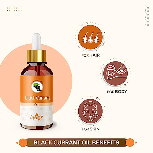 Image of Crysalis Black Currant Oil 30 ml (1.01 fl oz) - Nutrient-Rich Seed Oil for Skincare, Haircare, DIY Formulations, Soaps & Cream Blends