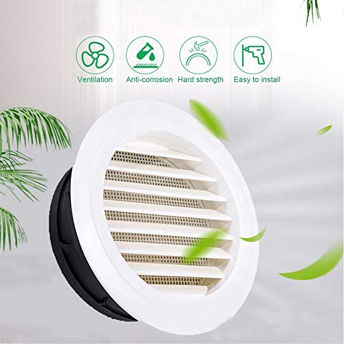 Couvercle de conduit de diffuseur blanc rond anti-refoulement design épuré Riloer