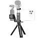 USKEYVISION Osmo Pocket Mount Phone Holder for DJI Osmo Pocket Smartphone Handheld Holder w/Tripod Cold Shoe Hand Strap (Black)