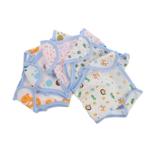 TOGEVAL 5 Pañales Reutilizables de Algodón para Ñiño Estampados Divertidos, Talla Mediana, Lavables y Transpirables, Pantalones de Entrenamiento Absorbentes para Recién Nacidos y