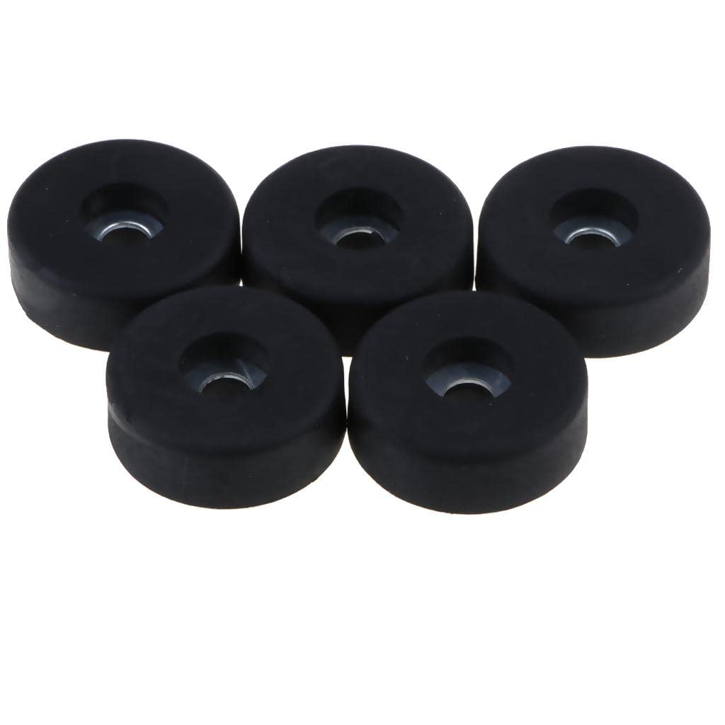 5pcs Round Black Bumpers Pads Rubber Feet, 30x10mm Consumer Electronics | Tv Video & Home Audio | Tv Video & Audio Parts | Amplifier Parts & Components