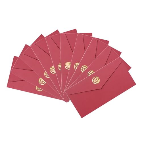 AZNABLE おしゃれ お車代 封筒 メッセージカード レターセット 便箋 餞別 ギフトカード シンプルデザイン (レッド)