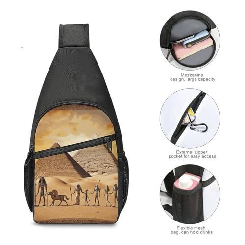 Ancient Egypt Sling Bag mochila cruzada ligera para senderismo miniatura 5