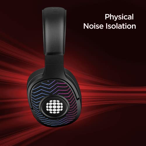 Image of boAt Rockerz 558 Sunburn Edition with 50MM Drivers, 20 Hours Playback, Physical Noise Isolation and Soft Padded Earcups Over Ear Wireless Headphone(Cosmic Black)