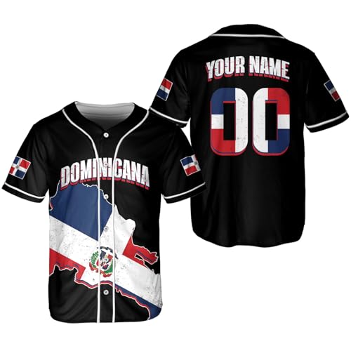 Dominican Republic Baseball Jersey Custom Name Number, Dominicana Fan Shirt for Men Women, Republica Dominicana Fan