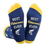 fiszdovb Gifts for Fishermen, Cool Fishing Gifts for Men Unique, Best Fisherman Gift Socks for Fishing Lovers Dad Grandpa, Funny Christmas Fathers Day Birthday Gift for Fisherman Stocking Stuffers