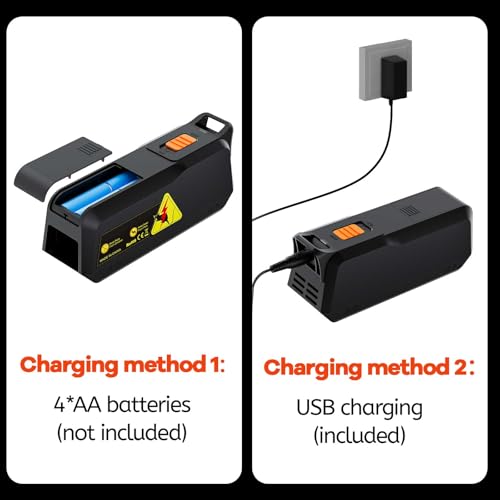 Image of Electric Mouse Trap Electronic Mice Zapper with High Voltage Mouse Traps Indoor for Home Portable Mouse Catcher for Living Room Bedroom Closet Pantry Battery or Plug in Reusable