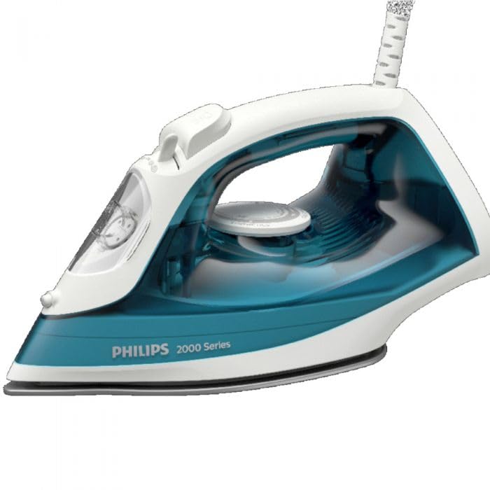 Philips Steam Iron Series 2000 DST2010/90 - Système anti-goutte - Capacité du réservoir : 250 ml - Soleplate non adhésive - Bleu foncé