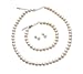 Produktbild SPENCER BROOKES Süßwasser kultivierte AA+ Perlenhalskette, Armband & Ohrringe Geschenk-Set (40-cm - Choker)