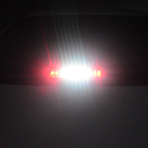 WOWTOU Emergency Light Red White, 16 Flashing Modes 12W Bright LED Strobe Lighting for Police, Volunteer EMT, EMS Vehicle Dash Deck Windshield - Thumbnail 6