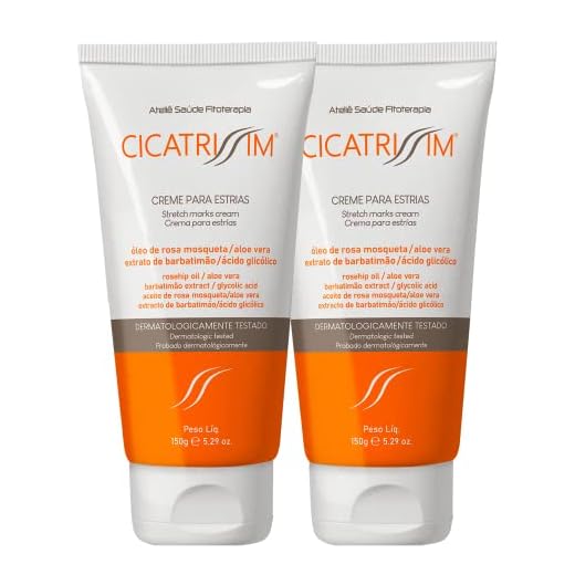 Creme Para Estrias Cicatrissim - Kit 2unidades - Redutor de Estrias Vermelhas e Brancas