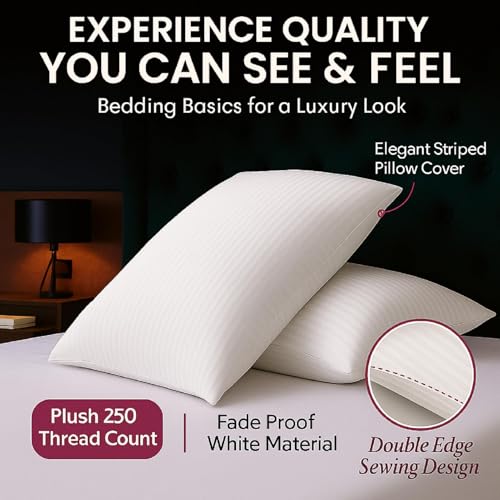 Set 2 Almohadas Estándar Algodón y Poliéster miniatura 2