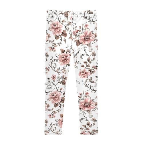 Girls' Leggings Flowers Floral Kids Yoga Tights Pants 1 Pack 208604682