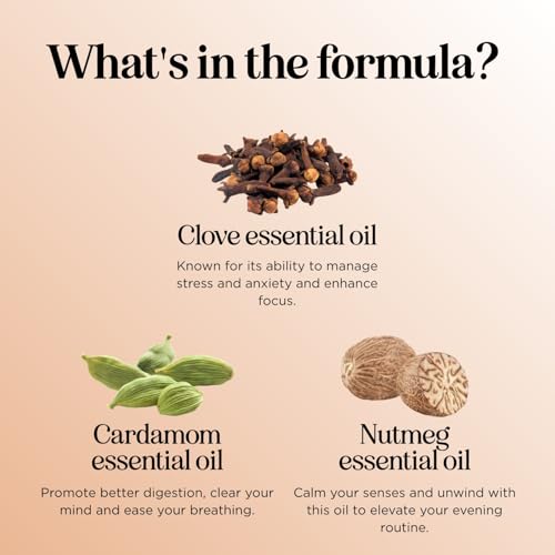 Image of Vanilla Essential Oil Blend for Diffusers - Vanilla Spice Aromatherapy Essential Oil for Diffusers Baths Candles Soaps & DIYs Made with 100% Pure Oils Nutmeg Cinnamon Cardamom & Clove
