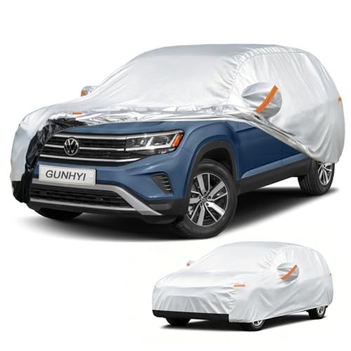 Image of GUNHYI Car Cover Custom Fit Volkswagen Atlas (2017-2026) Waterproof for Automobiles, Oxford Sun Rain Dust Snow Protection (Ships from US Warehouse, Delivery 3-8 Days)