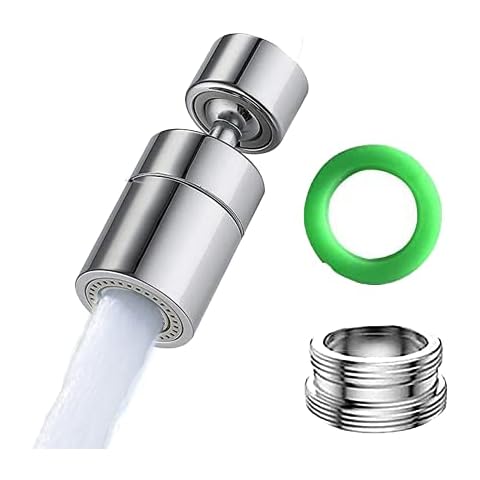 Esufeir 360 Giratorio Aireador Grifo Cocina FM22/M24 con Adaptador Cover