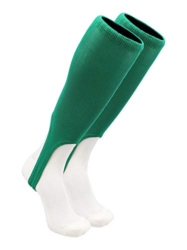 TCK Solid Colored Baseball Stirrups Pattern A (Kelly Green, Medium)