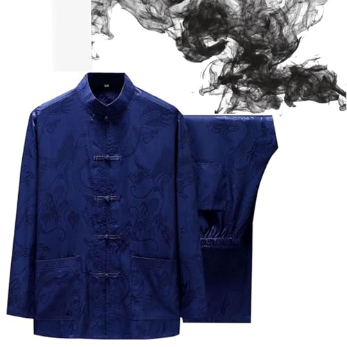 La mejor comparación de Ropa de Artes marciales para Mujer Top 10. 45 Traje Tradicional Chino de wu shu Uniforme Tai Chi para Hombre Mujer Meditación Zen Tops y Pantalones Uniforme de Artes Marciales Kung Fu(Size:170/L,Color:C)