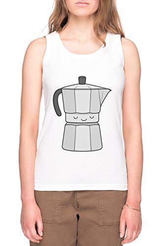 Café Femme T-Shirt Tee Blanc Women's White T-Shirt