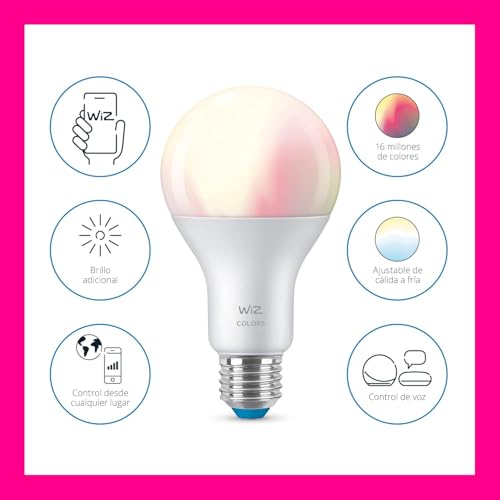 Image of WiZ Connected 100W A21 LED Smart Light Bulbs - Connects to Your Wi-Fi - E26 Smart Bulb - Control with Voice or App + Activate with Motion - Matter Compatible - 1 Pack