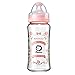 Simba Crystal Romance Wide Neck Borosilicate Glass Feeding Bottle - 9 oz (Pink)