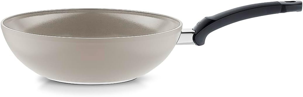 Fissler Wok, 11.0 inches (28 cm), Seratal Wok, Gas Fire/Induction Compatible, Non-Harm to the Body, pfas ptfe Free, Non-Stick, Long Lasting, Ceramic Coating, Gift, Gift, Made in Germany,