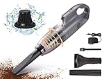 PEGOVO Handheld Vacuum Cordless Car Vacuum Portable, Cordless Handheld Vacuum Cleaner with Fast Charging Long Runtime Washable Filter,10KPA High Power Hand Vacuum for Home, Pet Hair(Grey)