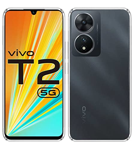 Image of Soft Silicone TPU Back Cover Compatible with Vivo T2 5G / Vivo Y100 5G
