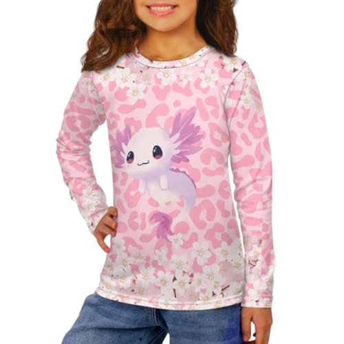 Image of Long Sleeve Shirts for Girls Winter Tops 3-16t Cartoon T Shirts for Fall Clothes