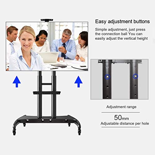Soporte móvil para TV 55-80 pulgadas, carga 90.9 kg miniatura 2