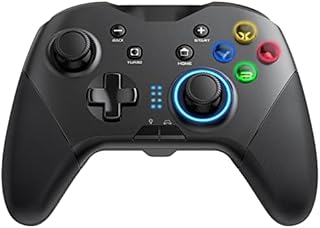 Wireless Game Controller, Gamepad for Switch/ PC Windows 7 8 10 11, Dual Vibration, TURBO Function, Motion Control, M Buttons