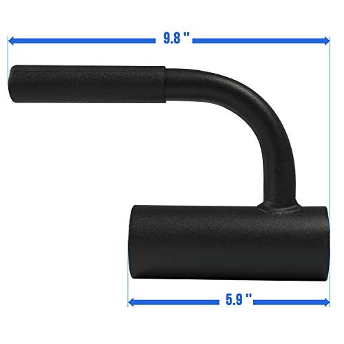 Image of Yes4All Exercise Machine Adjustable T Bar Row Attachment, D Row Handle /Landmine Handle Attachment with Textured Rubber Handles