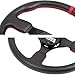 N2MU Golf Cart Steering Wheel 14 inch Universal for EZGO TXT RXV Club Car DS Precedent and Yamaha Black Red